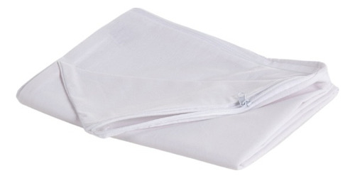 Capa Impermeável Travesseiro 100% Algodão Com Zíper 70x50cm Branco 