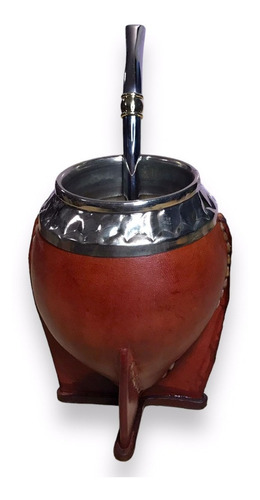 Mate Torpedo Uruguayo Premium De Acero Cincelado