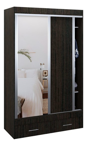 Ropero Placard Vestidor Con Espejos 136 X 220 X 60 Cod 523