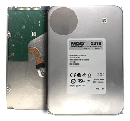 Maxdigitaldata (mdgsa) 12tb Rpm Sata 6gb/s 256mb Caché 3.5.