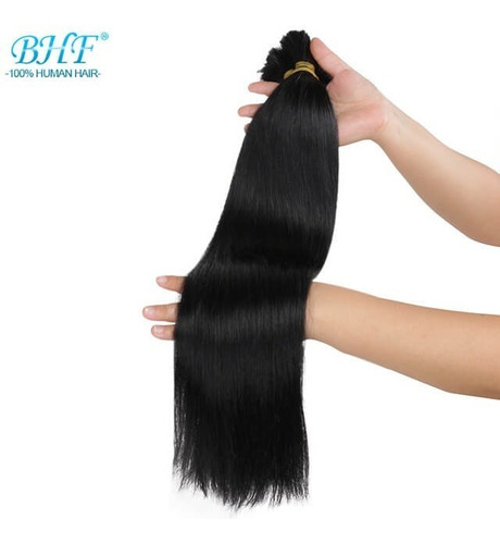 Cabello Humano Ondulado Liso 40 Cm 50 G (cabello Virgen)