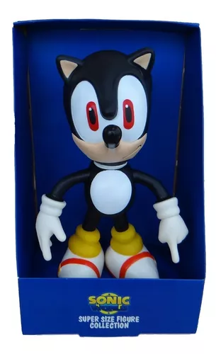 Boneco sonic vermelho 15cm com copo e canudo