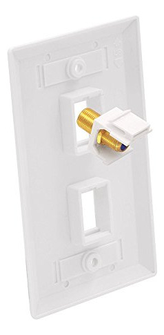 Placa De Pared De Ethernet Coaxial Vce (listado Ul) Y Paquet