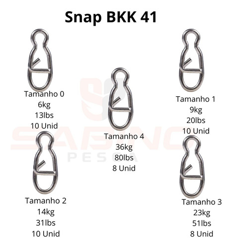 Kit Snap Fast Pesca Bkk Shimano Resistente Escolha O Tamanho