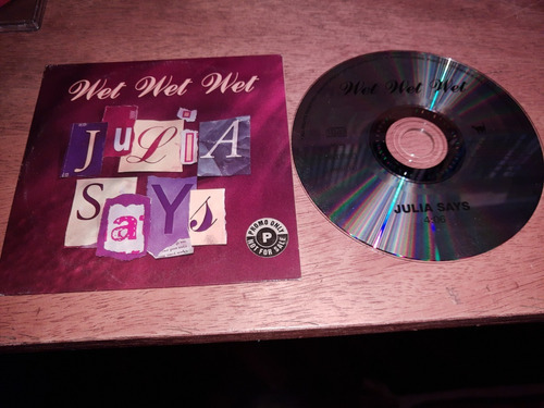 Wet Wet Wet Julia Says  Cd  Promo 