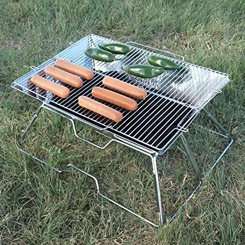Quick Grill Grande: Parrilla De Carbón Portátil Para Acampar