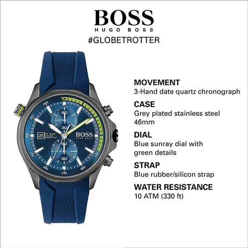 Boss Black Reloj De Cuarzo De Acero Inoxidable Para Hom...
