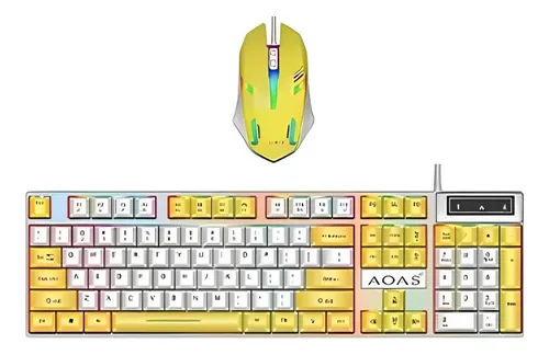 Teclado Y Mouse Rgb Retroiluminado Combo M450 Full Color