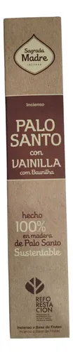 Incienso Palo Santo Sagrada Madre Pack X 3 Palo Santo Con Vainilla