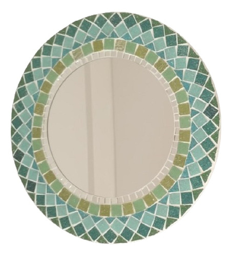 Espejo Mosaico Venecitas Diametro 40cm