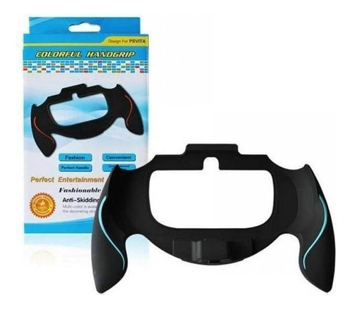 Suporte De Mão Compatível Ps Vita 2000 Slim Grip Preto/azul