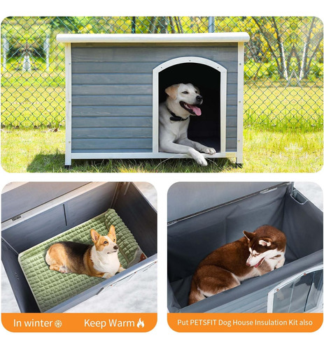 Casetas Cuchas De Madera Para Perros Resistentes Petsfit