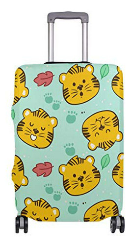 Maleta - Travel Luggage Cover Cute Tiger Cartoon Elastic Su