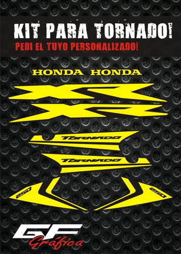 Kit De Calcos Honda Tornado Personalizadas!!
