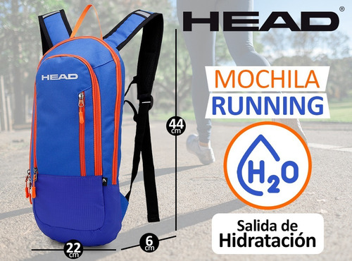 Imagen 2 de 10 de Mochila Head Deportiva Trekking Running Bicicleta Viajes