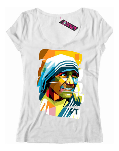 Remera Mujer Madre Teresa De Calcuta Pop Art 14 Dtg Premium