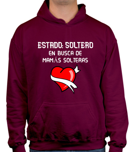 Sudadera Con Gorro En Busca De Madres Solteras - Blanco