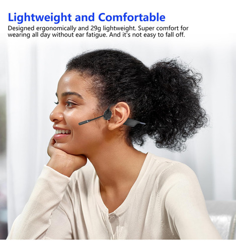 Auriculares De Conducción Ósea Earteana Bluetooth Con Micróf