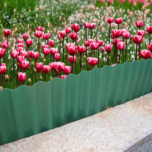 Valla Jardín Decorativa Plástico Reciclable Protección Ambie
