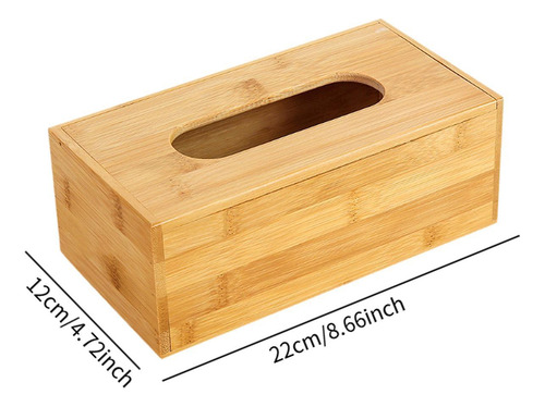 Caixa De Tecido De Bambu, Caixa De Tecido Retangular, L
