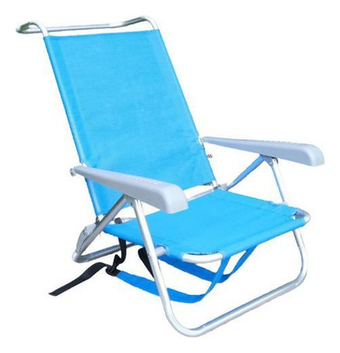 Cadeira De Praia Mochila Alça 82x74x60 Aluminio Até 100kg