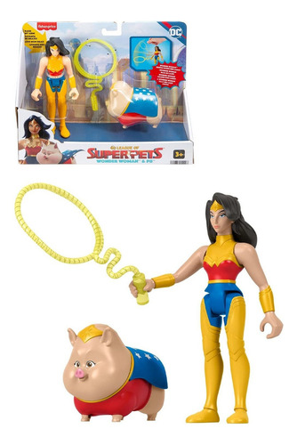 Fisher-price Dc League Of Super-pets Wonder Woman & Pb, Jue.