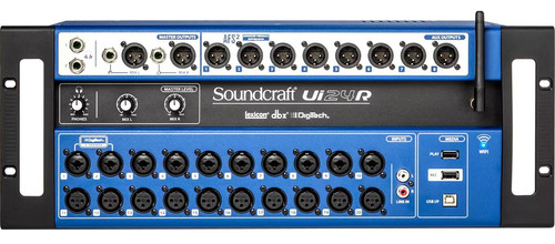 Mesa De Som Digital Soundcraft Ui24r Com Bag Acolchoada