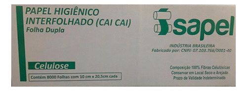 Papel Higienico Cai Cai Fl Dupla C/8000 Isapel