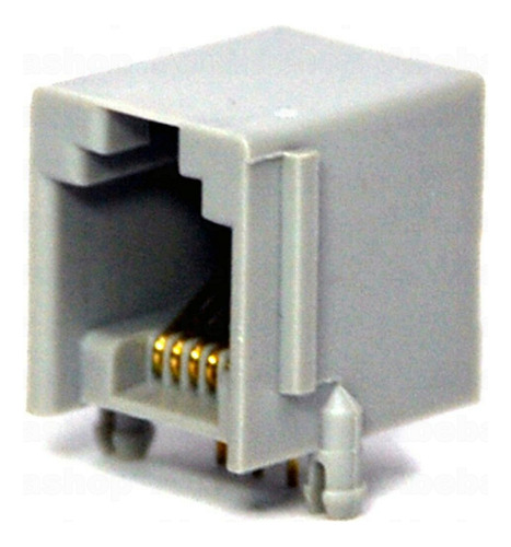 Pack 20x Conector Rj11 Para Circuito Impreso