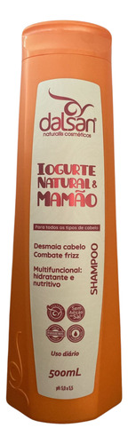 Shampoo Iogurte Natural & Mamão Dalsan 500ml Combate Frizz