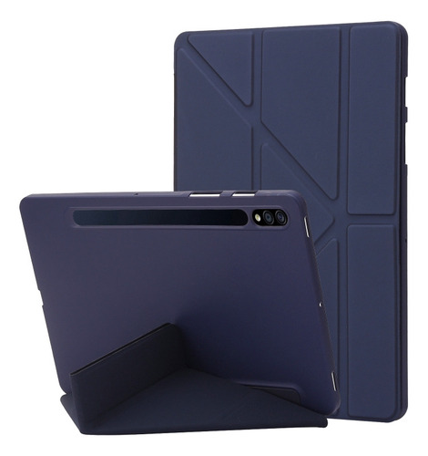 Funda De Piel Azul Para Samsung Galaxy Tab S9+