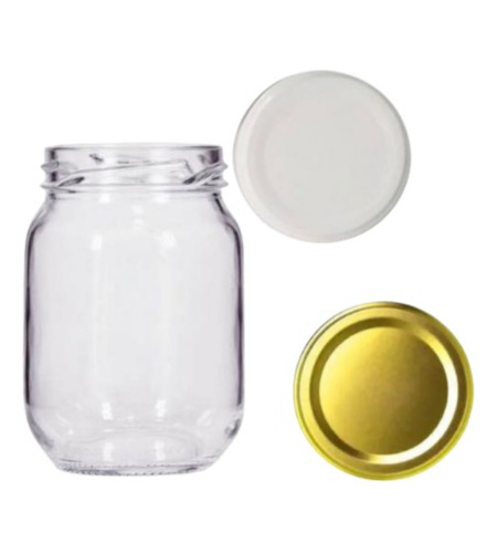 Pote De Conserva 240ml Com Tampa De Metal Com 12 Unidades