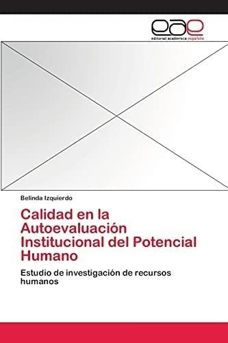 Libro: Calidad En La Autoevaluación Institucional Del De De