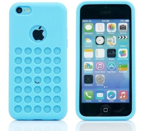 Case Protector Funda Agujeros Huecos Silicona Para iPhone 5c