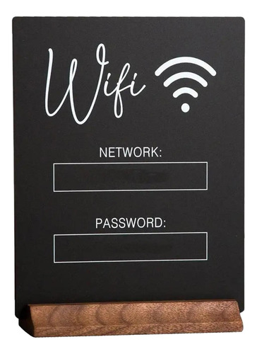 Señal De Contraseña Wifi, Decoración Central De Mesa,