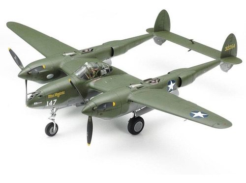 Tamiya - 1/48 Lockheed P38 F/g Lightning Plastic Model