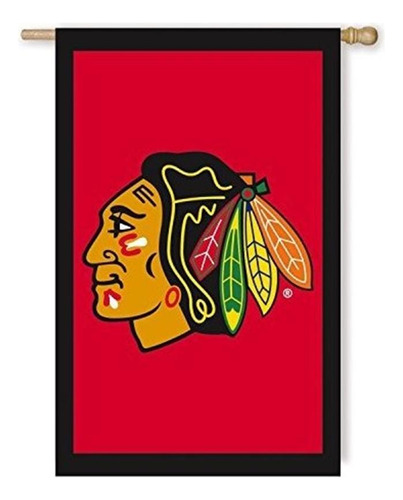 Team Sports America Bandera De Chicago Blackhawks Casa 