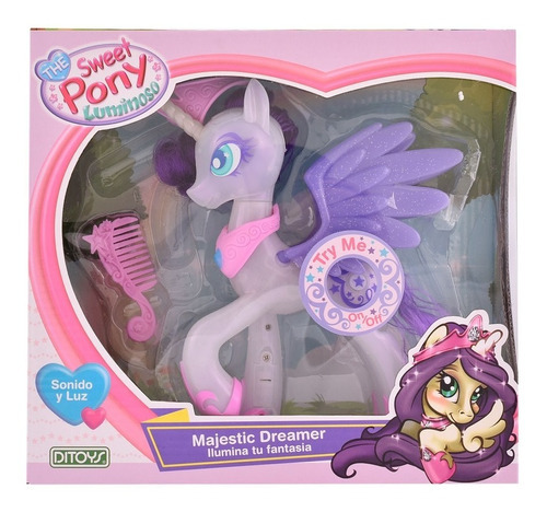 Sweet Pony Luminoso Ditoys Con Luz Y Sonido Majestic Dreamer