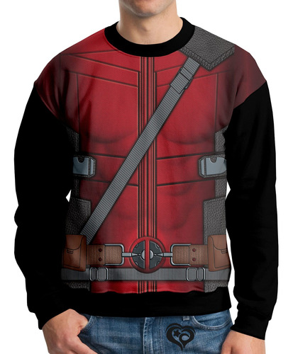 Moletom Deadpool Adulto Unissex Roupa Blusa Casaco