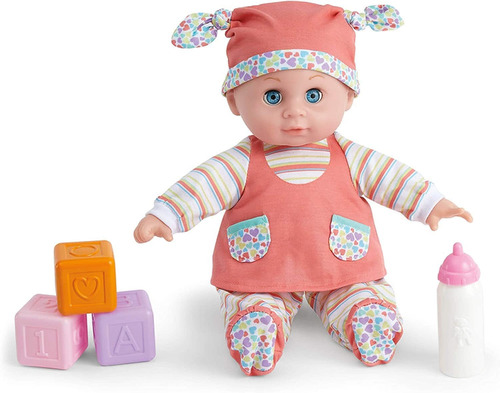 Cuddle 39n Care   Set  Muñeca De Cuerpo Suave Con Bibe...