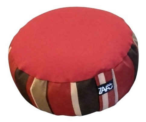 Imagen 2 de 6 de Zafu Trigo Sarraceno Estampado 15× 32cm Con Cierre Zafurelax