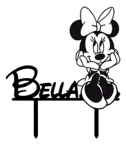 Comprar Cake Topper Adorno Pinche Torta - Mickey Minnie C\u002F Nombre