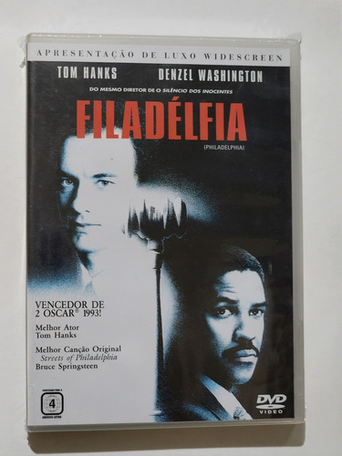 Dvd Filadélfia Original Lacrado Denzel Washington E Tom Hank