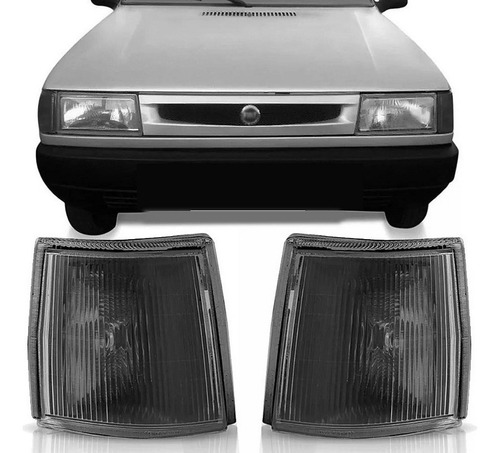 Juego Faros De Giro Delanteros Fiat Uno/duna Fume X 2 Unid.