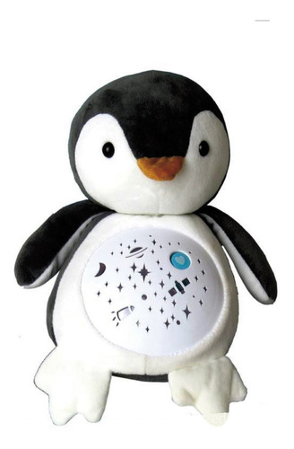 Imagen 7 de 9 de Dormidera Peluche Pingüino, Con Música Y Proyector De Luz, 3