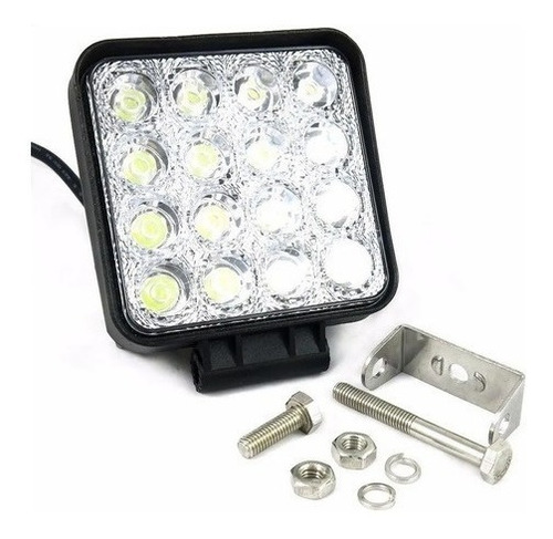 Imagen 4 de 5 de Faro Auxiliar Reflector 4x4 Led Off Road 48w 12 A 24v Camion