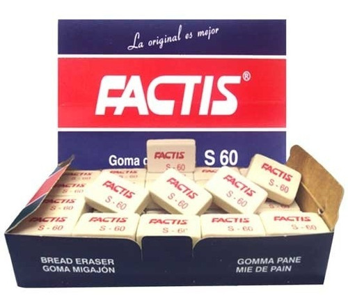 Goma Blanca Factis S60 De Migajon Caja Con 60 Piezas