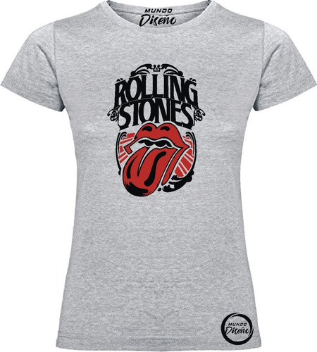 Polera De Mujer Manga Corta Rolling Stones Super Clasico