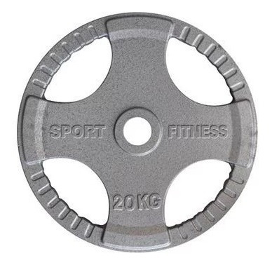 Disco Olimpico Con Agarre 20kg En Hierro Sportfitness 71170