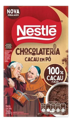 Cacau Em Pó 100% Cacau Nestlé Chocolateria 200g